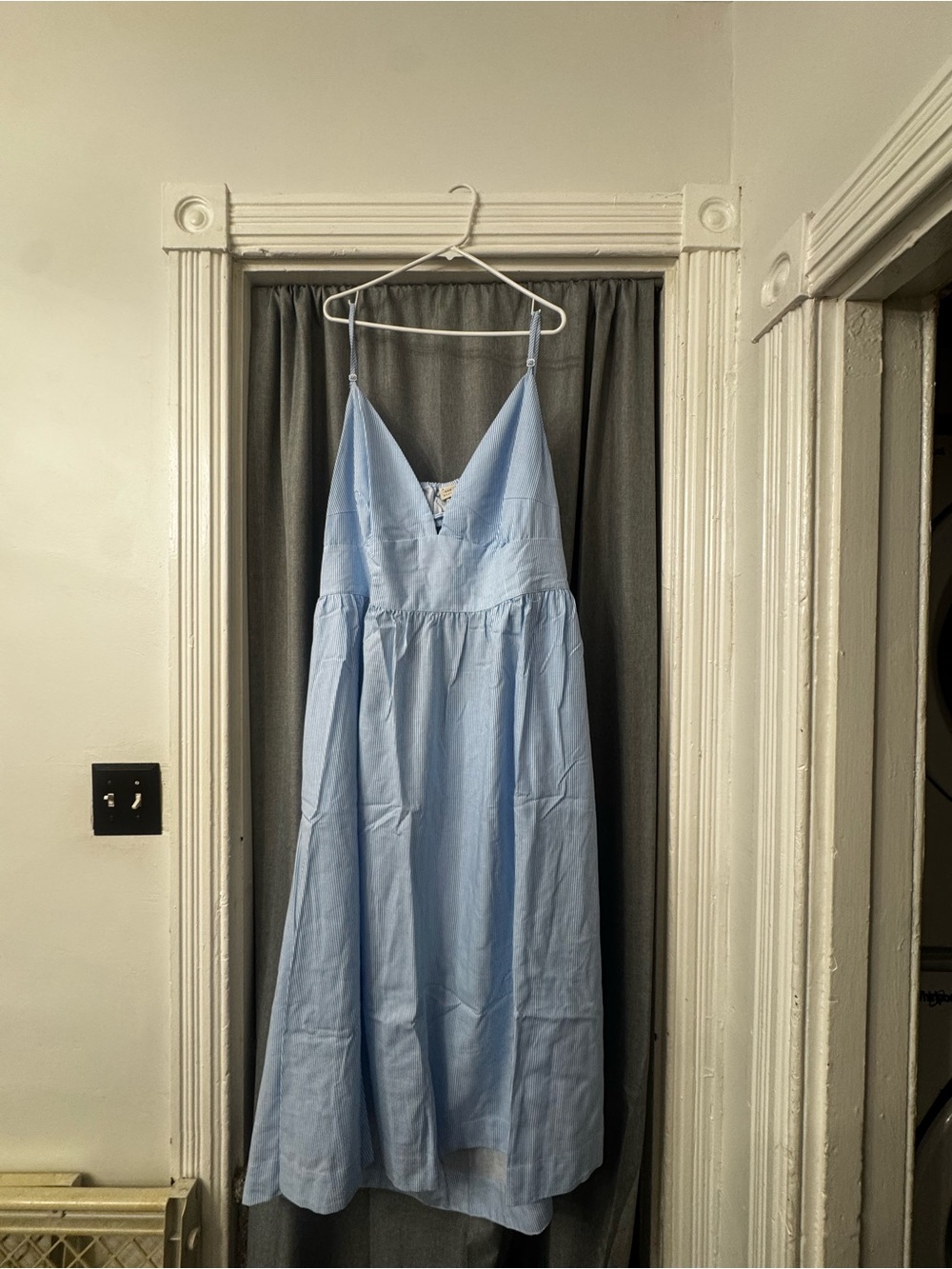 a new day Light Blue V-Neck Spaghetti-Strap Maxi Dress